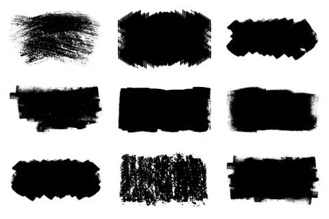 Grunge Banner Set Stock Illustration