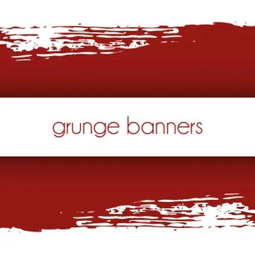 Grunge banners Stock Illustration