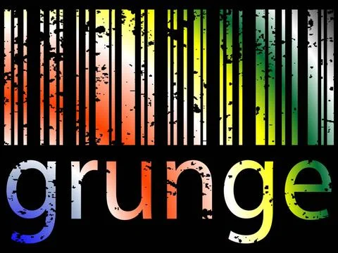 Grunge bar code grunge bar code against black background, abstract vector ... Stock Photos