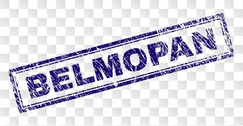 Grunge BELMOPAN Rectangle Stamp Stock Illustration
