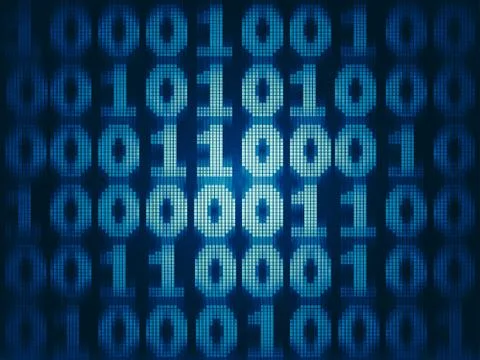 Grunge Binary Computer Code Stock Illustration