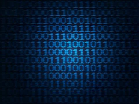 Grunge Binary Computer Code Foto stock