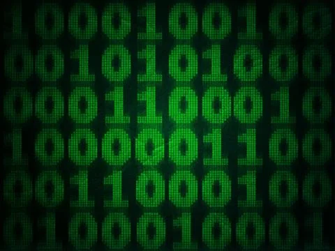 Grunge Binary Computer Code Foto stock