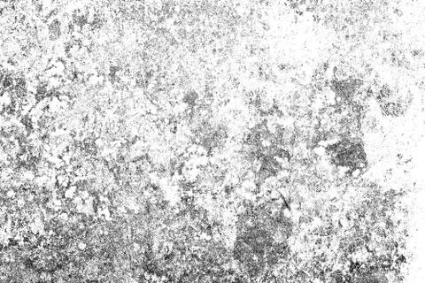 Grunge black and white. Abstract monochrome particles texture of cracks, scuf Stock Illustration