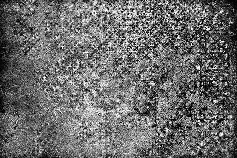 Grunge is black and white. The dark background is covered with dirt, stains a Фото