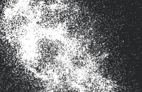 Grunge black and white pattern. Monochrome particles abstract texture. Backg Stock Illustration