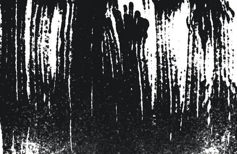 Grunge black and white pattern. Monochrome particles abstract texture. Backg Stock Illustration