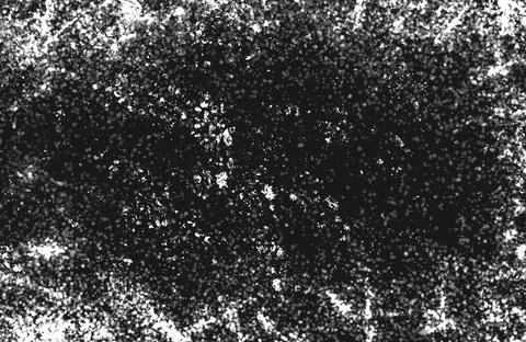 Grunge black and white pattern. Monochrome particles abstract texture. Backg Stock Illustration