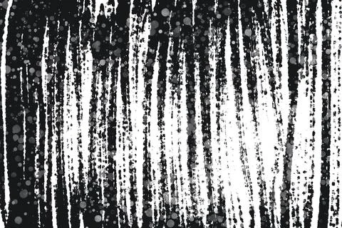 Grunge black and white pattern. Monochrome particles abstract texture. Stock Illustration