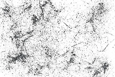 Grunge black and white pattern. Monochrome particles abstract texture. Backg Stock-Illustration