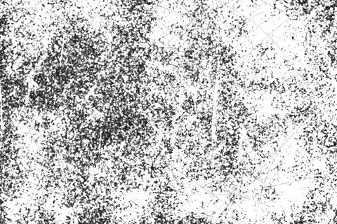 Grunge black and white pattern. Monochrome particles abstract texture. Backg Stock Illustration