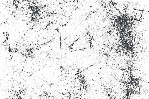 Grunge black and white pattern. Monochrome particles abstract texture. Backg Stock Illustration