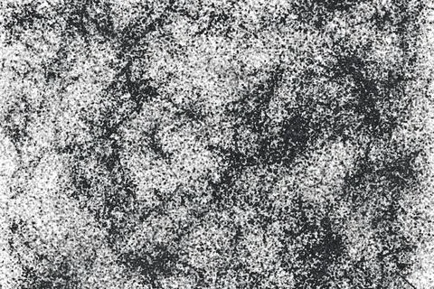 Grunge black and white pattern. Monochrome particles abstract texture. Backg Stock Illustration