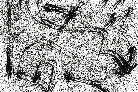 Grunge black and white pattern. Monochrome particles abstract texture. Backg Stock Illustration