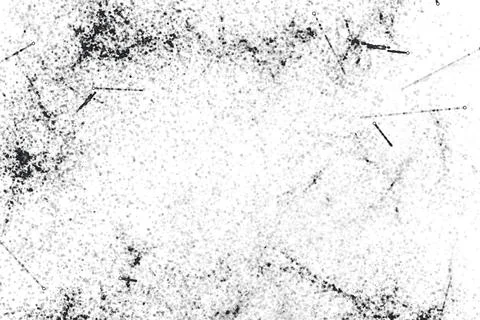 Grunge black and white pattern. Monochrome particles abstract texture. Backg Stock Illustration