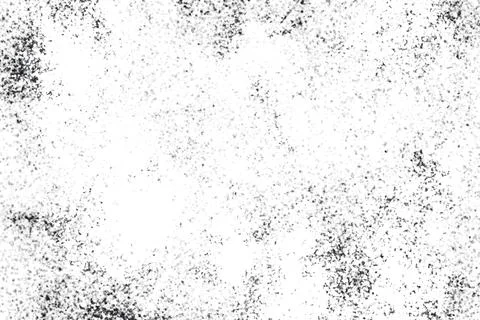 Grunge black and white pattern. Monochrome particles abstract texture. Backg Stock Illustration