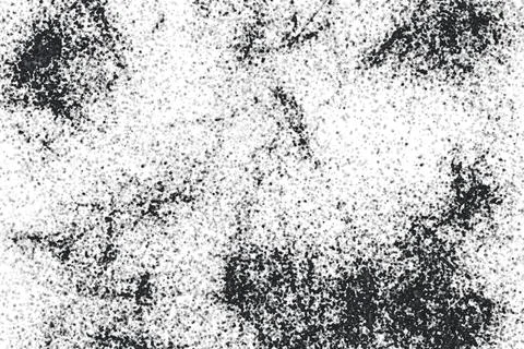 Grunge black and white pattern. Monochrome particles abstract texture. Backg Stock Illustration
