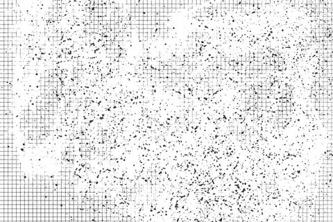Grunge black and white pattern. Monochrome particles abstract texture. Backg Stock Illustration