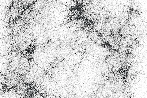 Grunge black and white pattern. Monochrome particles abstract texture. Backg Stock Illustration