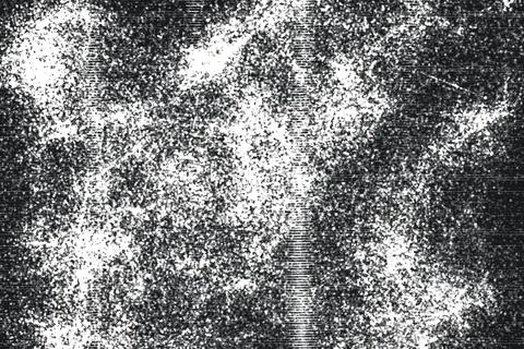 Grunge black and white pattern. Monochrome particles abstract texture. Backg Stock Illustration