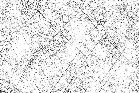 Grunge black and white pattern. Monochrome particles abstract texture Stock Illustration