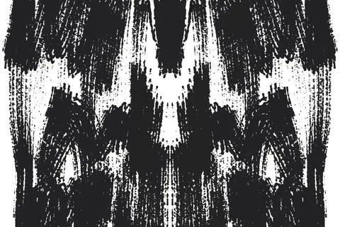 Grunge black and white pattern. Monochrome particles abstract texture Stock Illustration