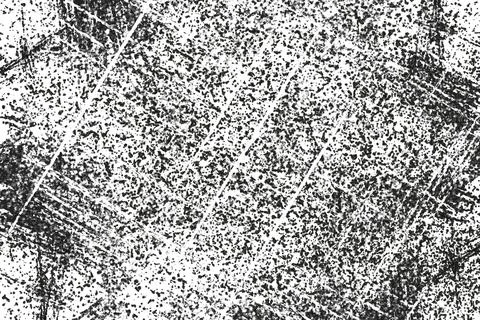 Grunge black and white pattern. Monochrome particles abstract texture Stock-Illustration