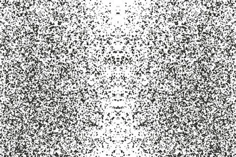 Grunge black and white pattern. Monochrome particles abstract texture. Stock Illustration