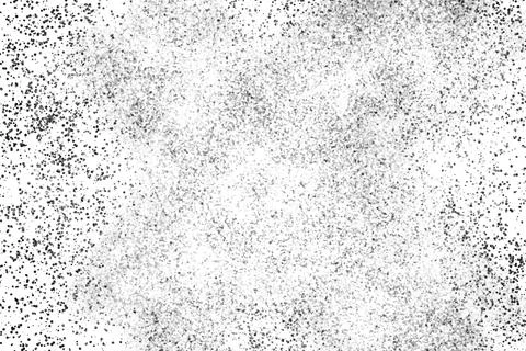 Grunge black and white pattern. Monochrome particles abstract texture. Stock Illustration