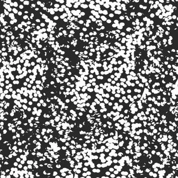 Grunge black and white vector seamless pattern. Spotted textured background. Stock Illustration