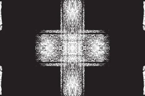 Grunge Black And White Vector Texture. Dark Dust Overlay Distress Background Stock Illustration