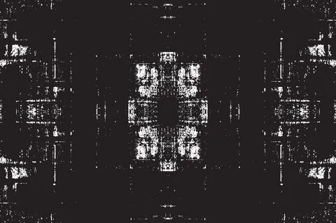 Grunge Black And White Vector Texture. Dark Dust Overlay Distress Background Illustrazione stock