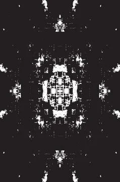 Grunge Black And White Vector Texture. Dark Dust Overlay Distress Background Illustrazione stock