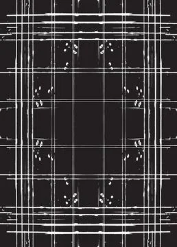 Grunge Black And White Vector Texture. Dark Dust Overlay Distress Background Illustrazione stock