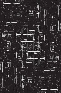 Grunge Black And White Vector Texture. Dark Dust Overlay Distress Background Stock Illustration