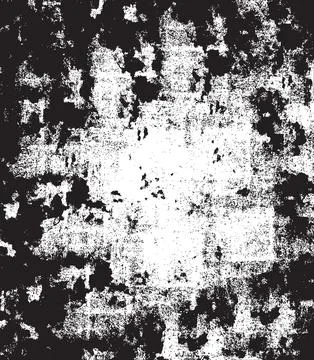 Grunge Black And White Vector Texture. Dark Dust Overlay Distress Background Stock Illustration