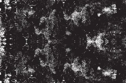 Grunge Black And White Vector Texture. Dark Dust Overlay Distress Background Stock Illustration