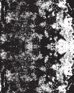 Grunge Black And White Vector Texture. Dark Dust Overlay Distress Background Stock Illustration