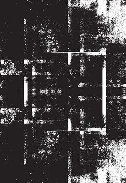 Grunge Black And White Vector Texture. Dark Dust Overlay Distress Background Stock Illustration