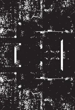 Grunge Black And White Vector Texture. Dark Dust Overlay Distress Background Illustrazione stock