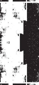 Grunge Black And White Vector Texture. Dark Dust Overlay Distress Background Stock Illustration