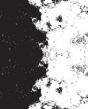 Grunge Black And White Vector Texture. Dark Dust Overlay Distress Background Stock Illustration