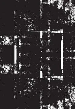 Grunge Black And White Vector Texture. Dark Dust Overlay Distress Background Illustrazione stock