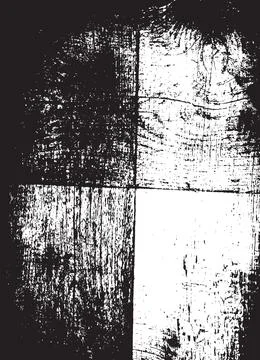 Grunge Black And White Vector Texture. Dark Dust Overlay Distress Background Stock Illustration