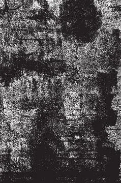 Grunge Black And White Vector Texture. Dark Dust Overlay Distress Background Illustrazione stock