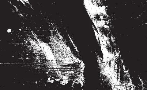 Grunge Black And White Vector Texture. Dark Dust Overlay Distress Background Illustrazione stock