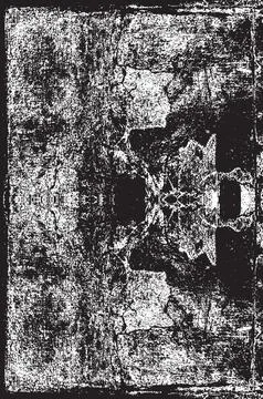 Grunge Black And White Vector Texture. Dark Dust Overlay Distress Background Stock Illustration