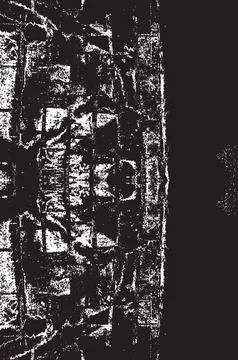 Grunge Black And White Vector Texture. Dark Dust Overlay Distress Background Stock Illustration