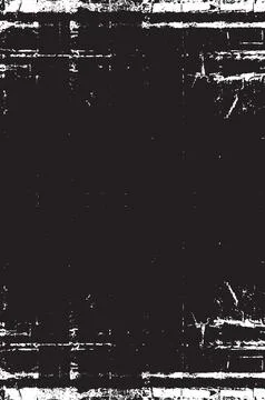 Grunge Black And White Vector Texture. Dark Dust Overlay Distress Background Stock Illustration