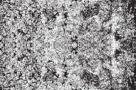 Grunge Black And White Vector Texture. Dark Dust Overlay Distress Background Stock Illustration